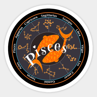 New Pisces zodiac sign Sticker